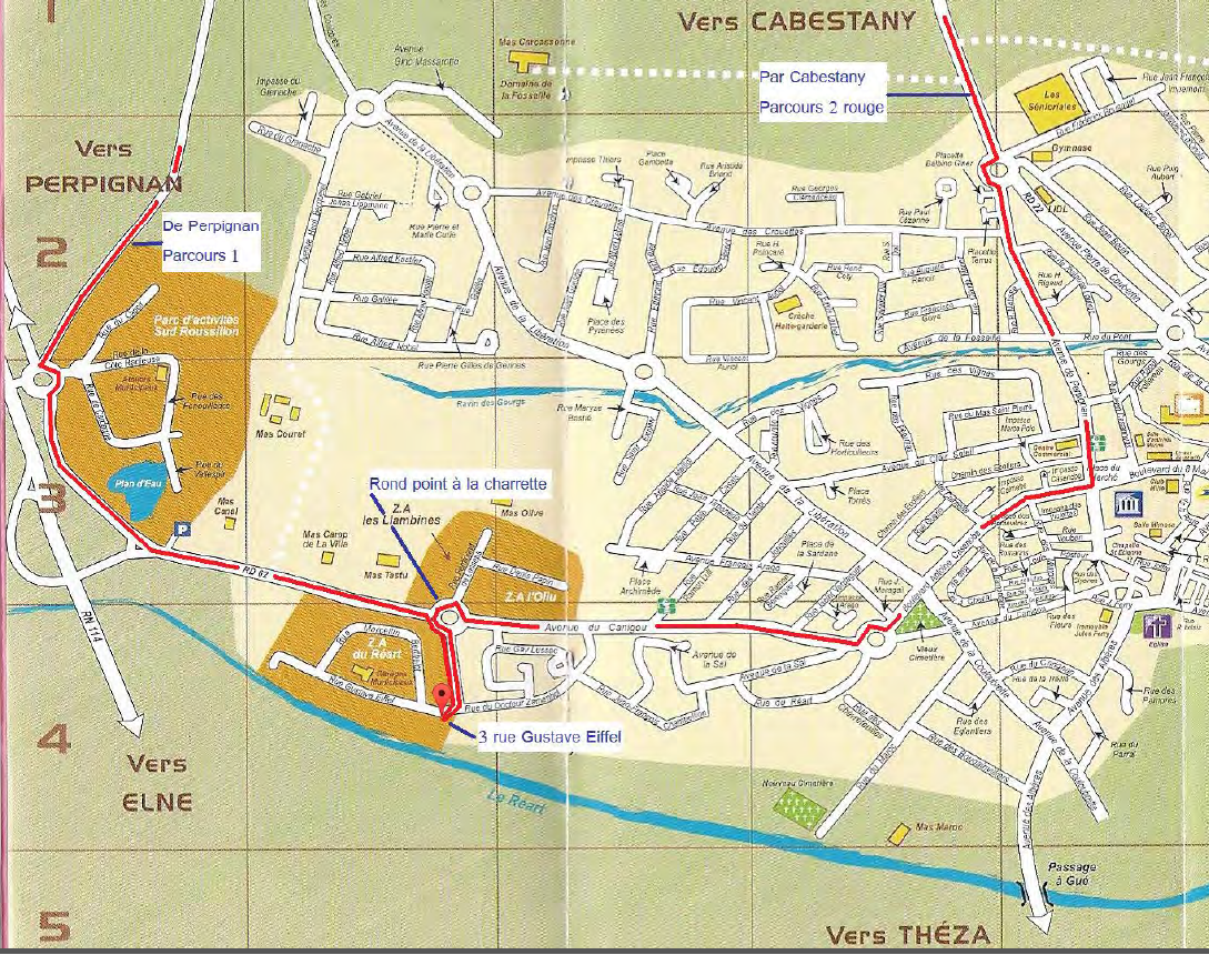 Plan d'Accès chez François Villée - Image1